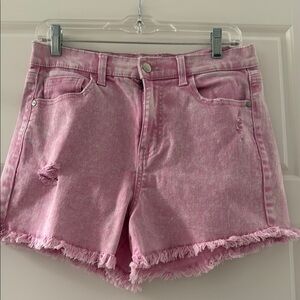 Celebrity Pink Distressed Pink Jean Shorts